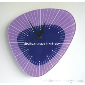 Irregular Lucite Wall Clock